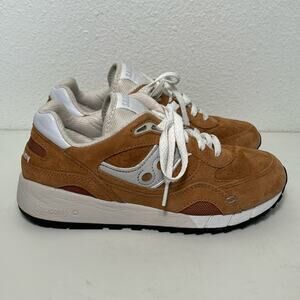 Saucony Shadow 6000 Running Lifestyle Premium Suede Leather khaki Brown size 9